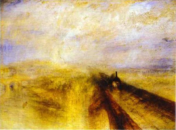 J.M.W. Turner Rain, Steam and Speed - Great Western Railway Norge oil painting art
